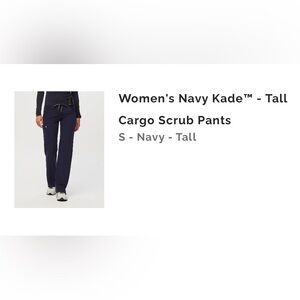 Figs Women's Navy Straight Leg Scrub Pants